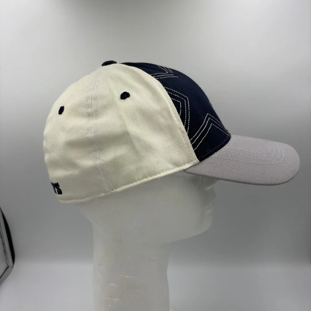 Dallas Cowboys Hat Cap Fitted Mens One Size Blue Gray White NFL Football Stretch